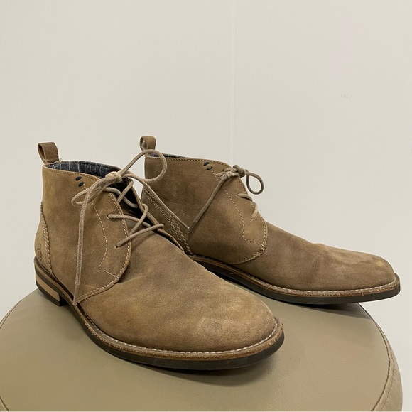 ORIGINAL PENGUIN MONTY LEATHER CHUKKA BOOTS SZ 8.5 MENS